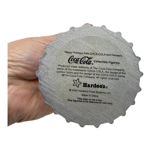 Coca-Cola Hardee’s 2002 Collectible Santa Figurine Bobble Head Holiday with Box - Picture 5 of 15